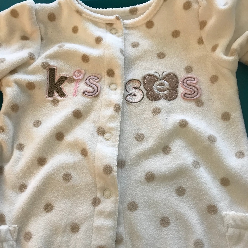 Carter’s 12 month girls one piece fleece outfit